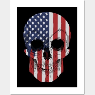 All American Skull Posters and Art